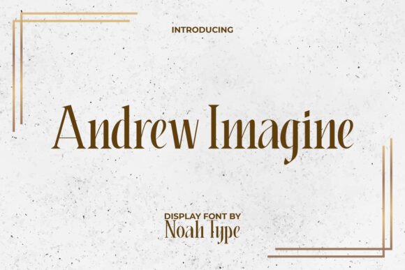 Andrew Imagine Font: Elegant Serif for Digital Branding