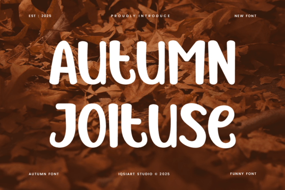 Autumn Joituse Font for Cozy Handmade Designs