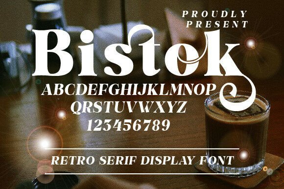 Bistok: The Retro Serif Font for Bold Branding