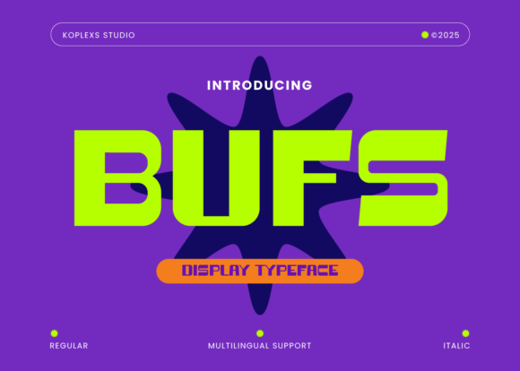 Bufs: A Bold Display Font for Web Design