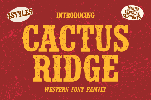 Cactus Ridge: A Western Slab Serif Font for Bold Branding