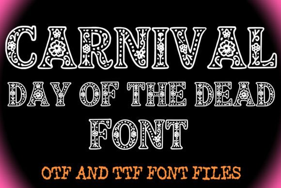 Carnival Day of the Dead Font for Festive Branding