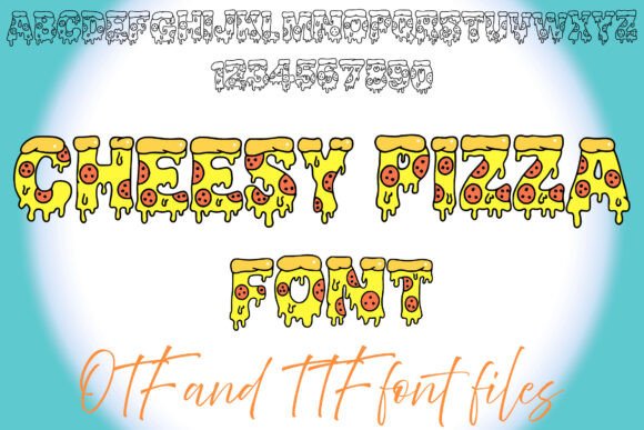 Cheesy Pizza Font for Business Branding