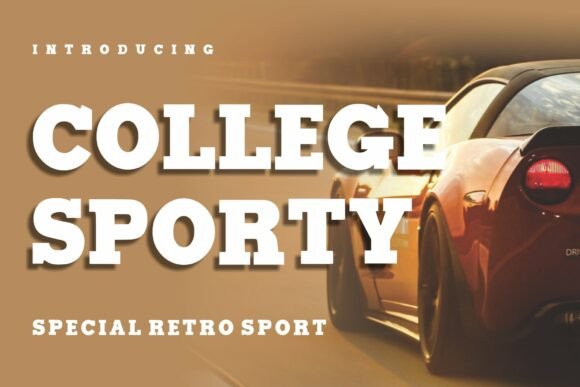 College Sporty Font for Bold Web Headlines