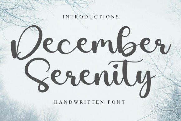 December Serenity: A Playful Script Font for Makers