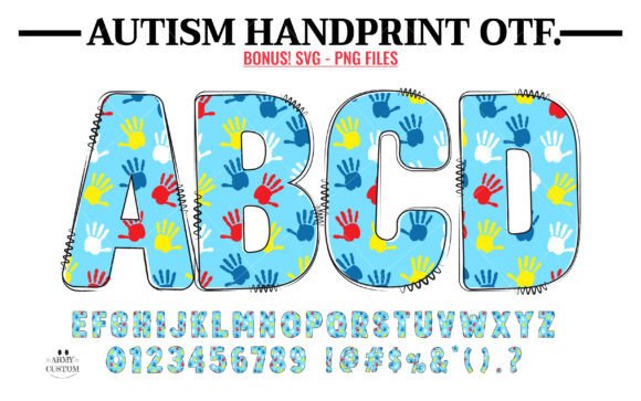 Designing with Autism Handprint: A Vibrant Typeface for Awareness