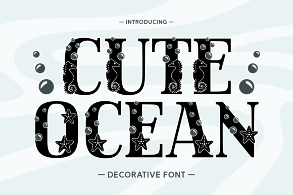 Elevate Marine Branding with the Cute Ocean Typeface