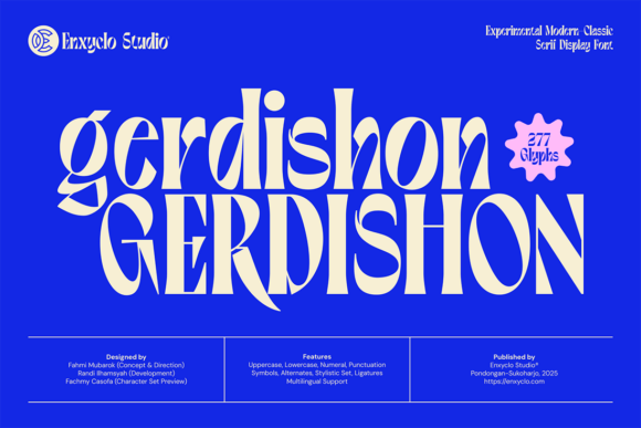 Gerdishon: A Bold Serif Typeface for Editorial Impact