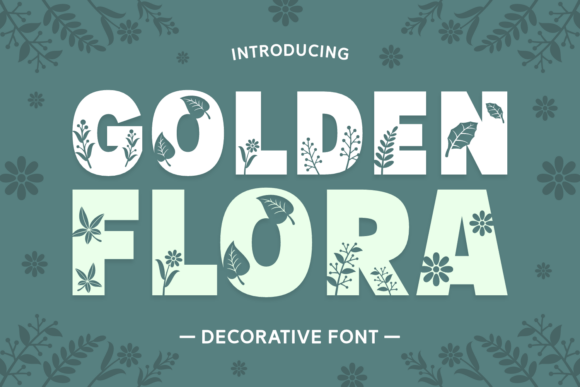Golden Flora: A Nature-Inspired Display Font for Editors