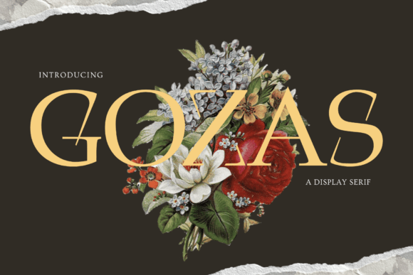 Gozas: The Art Deco Typeface for Vintage Branding