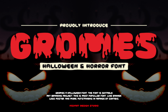 Gromes: A Spooky Display Font for Horror Branding