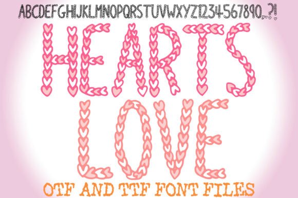 Hearts Love: A Romantic Display Font for Editorial Design