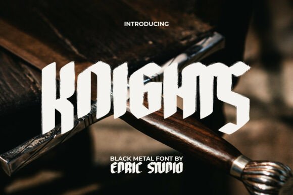 Knights Blackletter Font for Bold Maker Branding