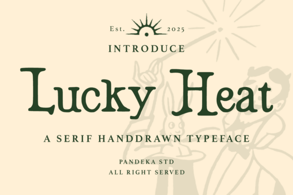 Lucky Heat: A Bold Serif Font for Western Web Design