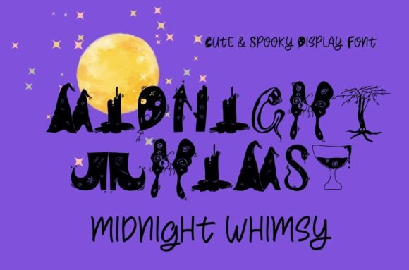 Midnight Whimsy: The Spooky Display Font for Halloween Campaigns
