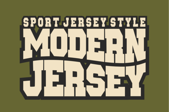 Modern Jersey Typeface for Bold Editorial Headlines