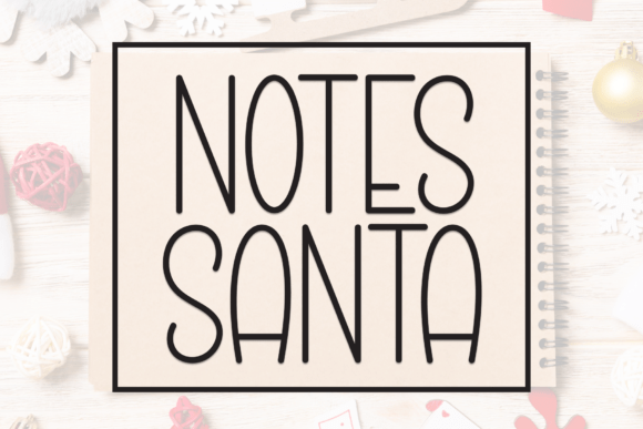 Notes Santa: A Warm Script Handwritten Font for Makers