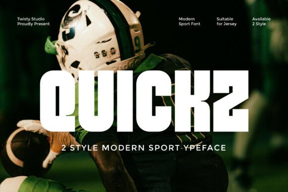 Quickz Typeface: Bold Speed for Modern Branding