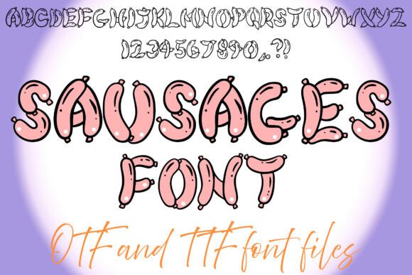 Sausages Font Review: A Juicy Display Typeface for Food Brands