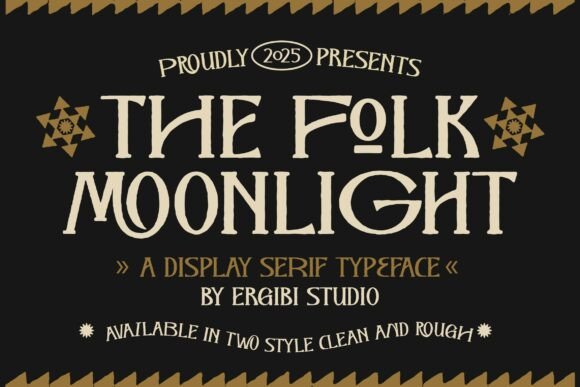 The Folk Moonlight: A Vintage Serif Font for Makers