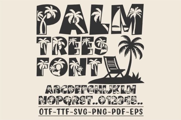 Using Palm Trees Font for Summer Branding Projects