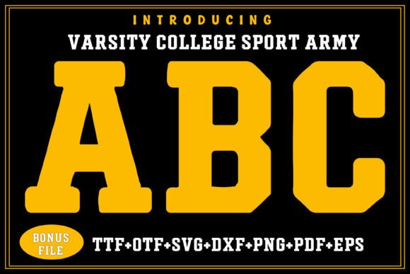 Varsity College Sport Army: A Bold Slab Serif Font for Web Design
