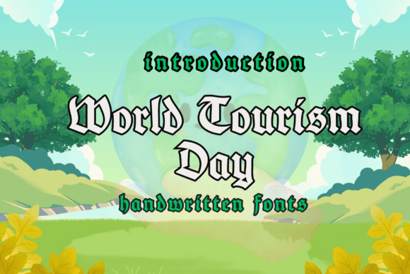 World Tourism Day Font for Bold Web Headers